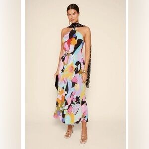 Anthropologie Rixo Hayley Silk Slip Dress Tulip XS US Size 4 NWT